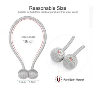 1Pair PearlMagnetic CurtainBuckle10