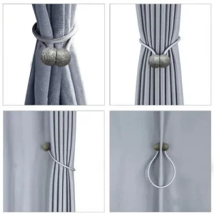 1Pair PearlMagnetic CurtainBuckle6